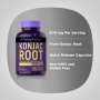 Fibra de raíz de konjac - Glucomanaro , 600 mg, 120 Cápsulas de liberación rápidaImage - 2