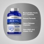 Acetyl L-carnitin , 500 mg, 200 Kapsler for hurtig frigivelseImage - 0