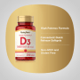 Hochwirksames Vitamin D3 , 5000 IU, 250 Softgele mit schneller FreisetzungImage - 1