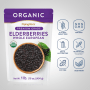 Elderberries Whole European (Organic), 1 lb (454 g) BagImage - 1