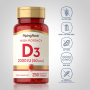 Vitamin D3 Kadar Tinggi , 2000 IU, 250 Jel Lembut Mudah LarutImage - 2