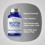 Complexo Biotin 5000 mcg (5 mg) Plus ALA & Queratina, 180 Cápsulas de Rápida AbsorçãoImage - 0