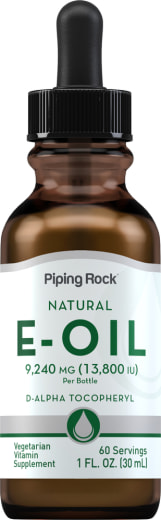 100%-os természetes E vitamin olaj , 13,650 IU, 1 fl oz (30 mL) Cseppentőpalack