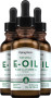 Óleo de vitamina E 100% natural -, 13,650 IU, 1 fl oz (30 mL) Frasco conta-gotas, 3  Frascos conta-gotas