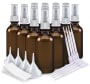 Zestaw do mieszania olejków eterycznych 20 butelek z rozpylaczem o pojemności 2 uncji (60 ml), etykiety, pipety i lejki