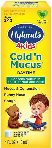 4Kids Cold n Mucus, 4 fl oz (118 mL) Botella/Frasco