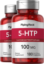 5-HTP , 100 mg, 180 Gélules à libération rapide, 2  Bouteilles