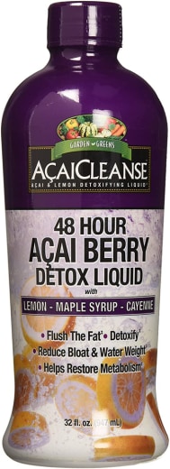 Acai berry 48 uur detox vloeistof, 32 fl oz (947 mL) Fles