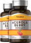 アセロラ , 500 mg, 180 速放性カプセル, 2  ボトル