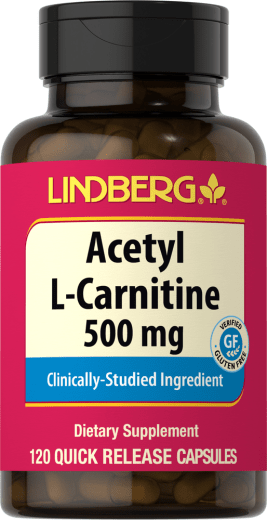 Acetyl L-carnitine , 500 mg, 120 Snel afgevende capsules
