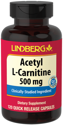 Asetil L-Karnitina , 500 mg, 120 Kapsul Lepas Cepat