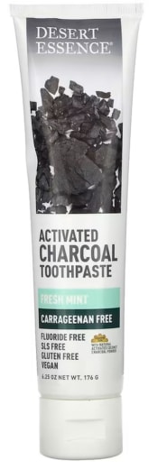 Activated Charcoal Toothpaste (Fresh Mint), 6.25 oz (176 g) Tuba