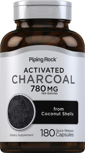 Aktívne drevené uhlie , 780 mg (v jednej dávke), 180 Kapsule s rýchlym uvoľňovaním