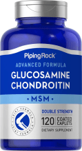 Double concentration avancée de glucosamine et chondroïtine avec MSM, 120 Petits comprimés enrobés