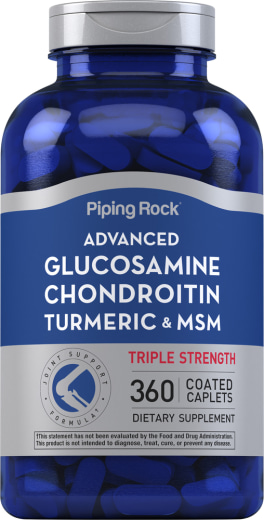 Glucosamine Chondroitine MSM Plus triple concentration avancée Safran des Indes, 360 Petits comprimés enrobés