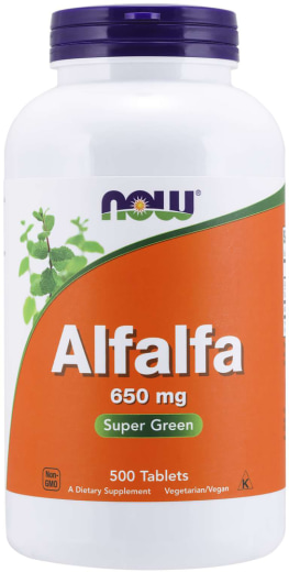 Alfalfa , 650 mg, 500 Tabletter