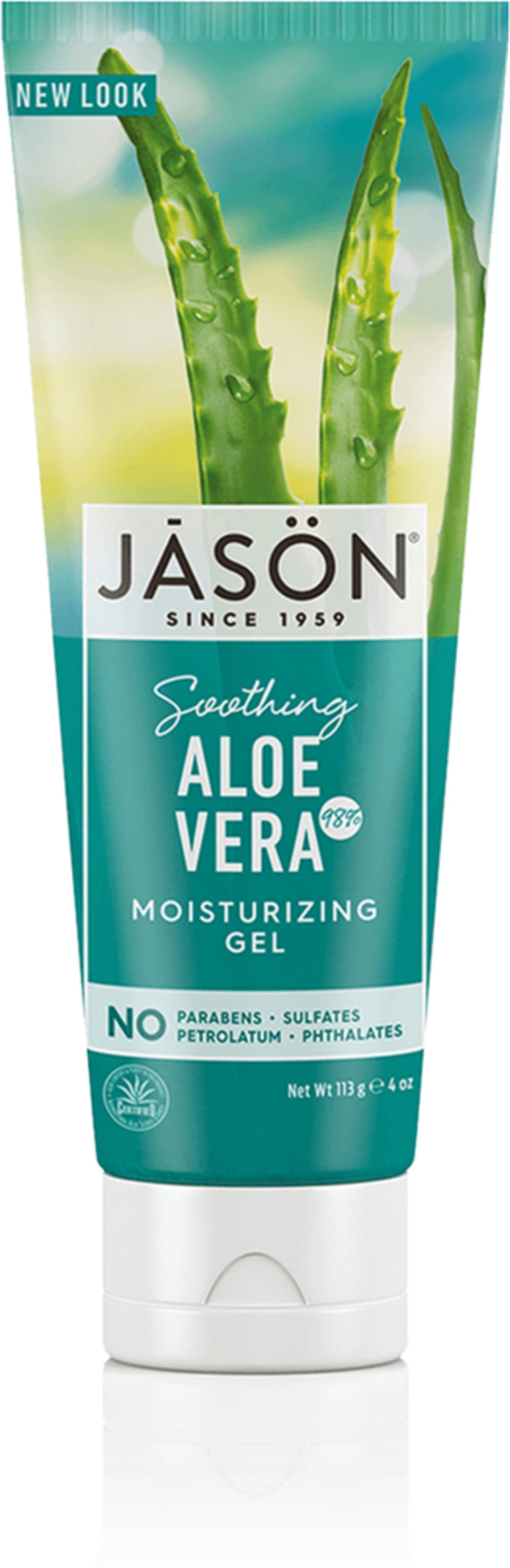Aloe Vera Moisturizing Gel 98%, 4 oz (113 g) Tube | PipingRock Health  Products