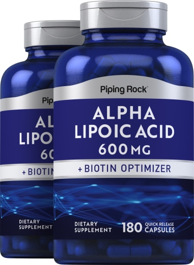 Alpha Lipoic Acid, 600 mg, 180 Quick Release Capsules, 2  Bottles