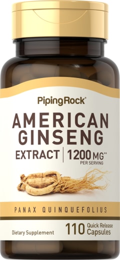 Američki ginseng, 1200 mg (po obroku), 110 Kapsule s brzim otpuštanjem
