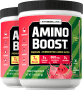 Amino Boost BCAA-Pulver (Juicy Watermelon Wave), 17 oz (483 g) Flaschen, 2  Flaschen