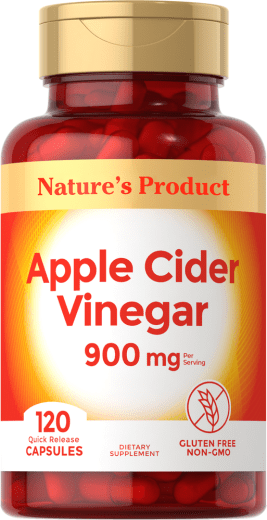Apple Cider Vinegar, 900 mg (por dose), 120 Cápsulas de Rápida Absorção