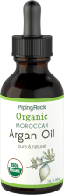 Huile d'argan marocaine pure Or liquide (biologique), 2 fl oz (59 mL) Compte-gouttes en verre