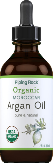 Argan Oil Pure Moroccan Liquid Gold (Organic), 2 fl oz (59 mL) Dropper Bottle