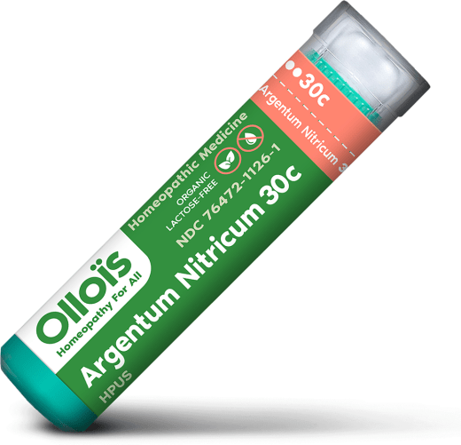 Argentum Nitricum 30c Homeopathic Formula for Nervous Anticipation & Stage Fright, 80 Pellets