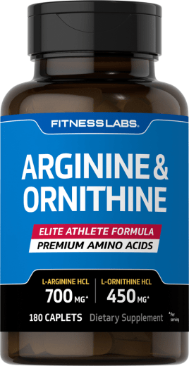 L-Arginina e Ornitina  500/250 mg, 180 Comprimidos oblongos