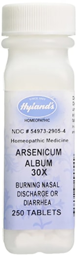 Arsenicum Album 30x Homeopatía para diarrea, 250 Tabletas