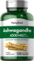 Ashwagandha, 4500 mg (per portion), 120 Snabbverkande kapslar