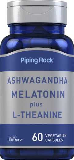 Ashwagandha Melatonin plus L-Theanine, 60 Cápsulas vegetarianas