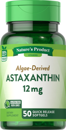 Astaxantín , 12 mg, 50 Mäkké gély s rýchlym uvoľňovaním