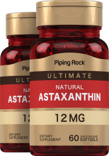 Astaxanthine, 12 mg, 60 Capsules molles à libération rapide, 2  Bouteilles