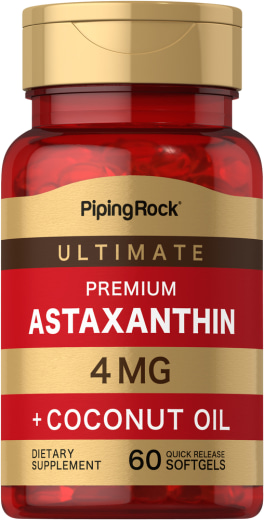 Astaxanthine, 4 mg, 60 Snel afgevende softgels