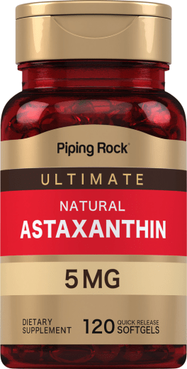 Astaxantina , 5 mg, 120 Cápsulas blandas de liberación rápida
