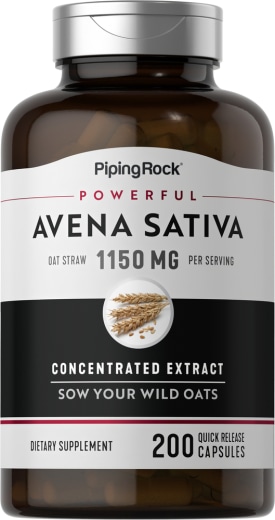 Avena Sativa Kekuatan Super Stamina Lelaki, 1150 mg (setiap sajian), 200 Kapsul Lepas Cepat