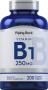 B-1 (Thiamine), 250 mg, 200 Belagte kapsler