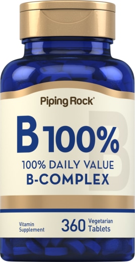 B-100 vitamín B komplex, 360 Vegetariánske tablety
