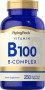 B-100 Vitamin B Complex, 250 Quick Release Capsules