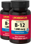 Vitamina B-12 de acción prolongada , 1000 mcg, 100 Tabletas vegetarianas, 2  Botellas/Frascos