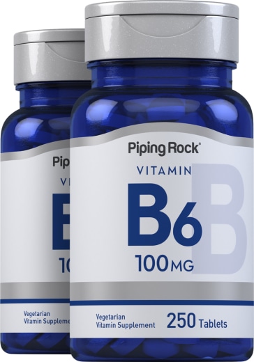 B-6 (Pyridoxine), 100 mg, 250 Tablets, 2  Bottles