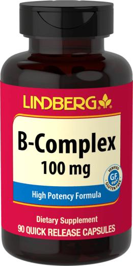 B-Complex 100 mg, 100 mg, 90 Hurtigvirkende kapsler