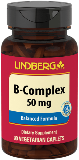 B-Komplex 50 mg, 50 mg, 90 Vegetariánska Kapsle