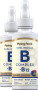 B-12 líquida con complejo vitamínico B-12, 1200 mcg, 2 fl oz (59 mL) Frasco con dosificador, 2  Frascos con dosificador