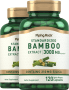 Extrato de bambu , 3000 mg, 120 Cápsulas de Rápida Absorção, 2  Frascos