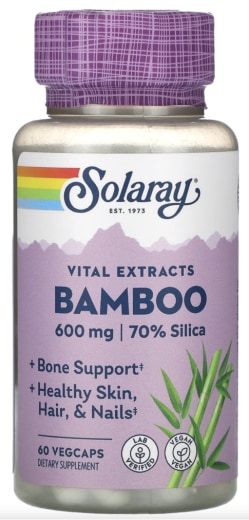 Extrato de bambu , 600 mg, 60 Cápsulas vegetarianas