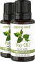 Laurbærolie ren æterisk olie (GC/MS Testet), 1/2 fl oz (15 mL) Pipetteflaske, 2  Pipetteflasker