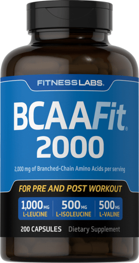 BCAAFit 2000, 2000 mg (per portion), 200 Kapslar