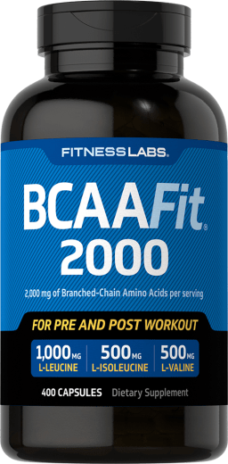 BCAAFit 2000, 2000 mg (por porción), 400 Cápsulas